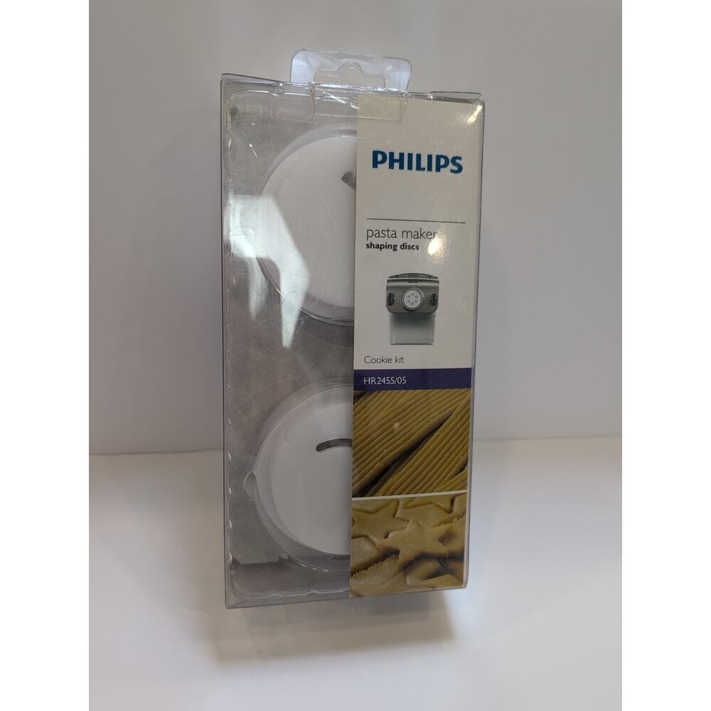 Philips Pasta Maker Shaping Discs Cookie Kit HR2455/05 New Sealed